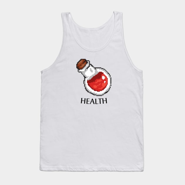 Health Potion Gamer Print Tank Top by DungeonDesigns